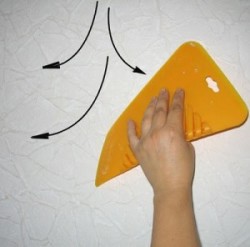 vinyl tapet, hvordan man klæber