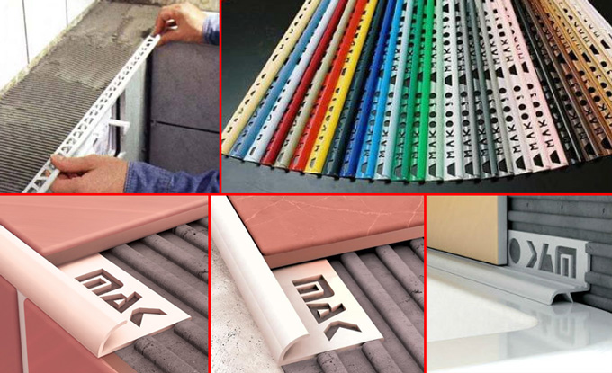 Pose d'angle décoratif pour carreaux de céramique