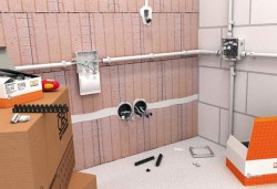 Câblage dans la salle de bain