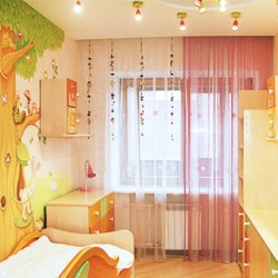 rideaux dans la pépinière