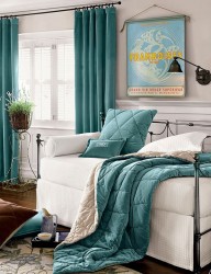 la couleur des rideaux du salon