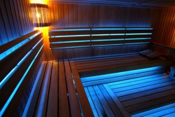 éclairage du hammam dans le bain