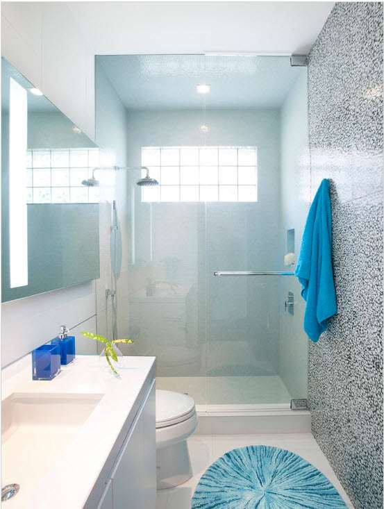 petits rideaux transparents de salle de bain 2