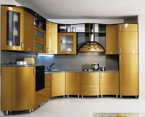 cuisine avec façades en plastique