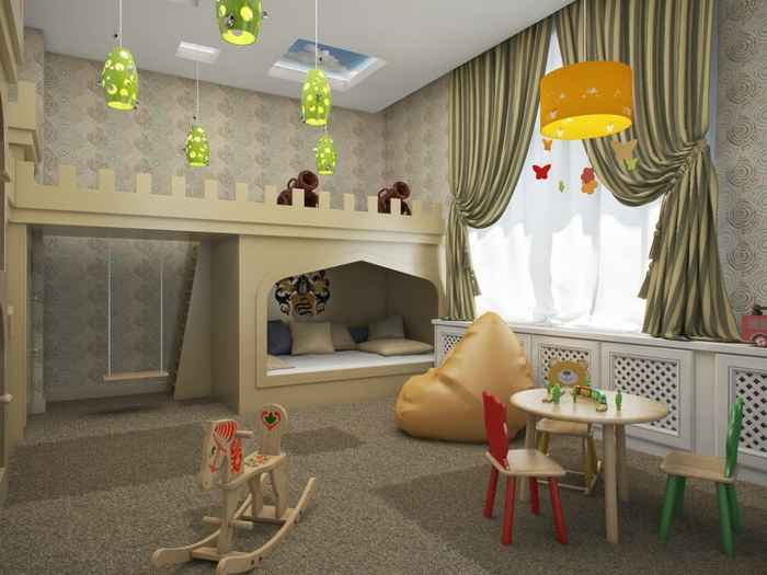 intérieur d'un petit mobilier de chambre d'enfant 4