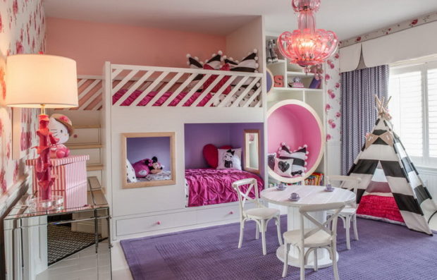 intérieur d'un petit mobilier de chambre d'enfant 62
