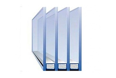 fenêtre à double vitrage à trois chambres