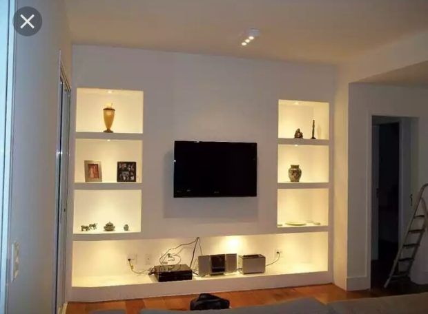 étagères en placoplâtre