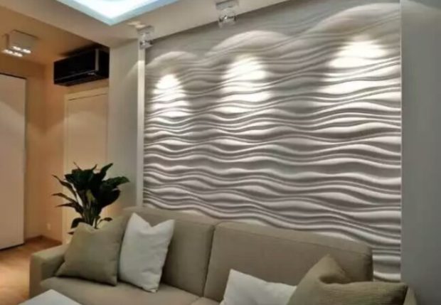 10 conseils pour choisir les panneaux 3D de gypse pour les murs: forme, installation 10 conseils pour choisir les panneaux 3D de gypse pour les murs: forme, installation