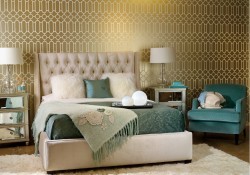 sélection de papier peint en métal