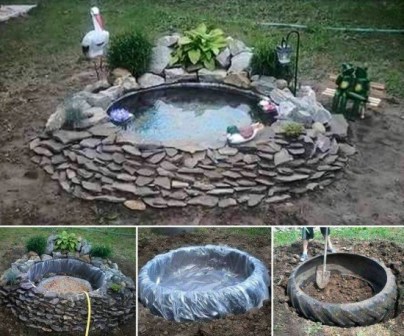 Ancien étang à pneus