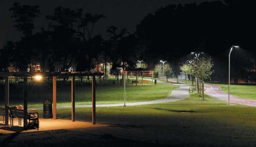 Calcul de l'éclairage public à LED