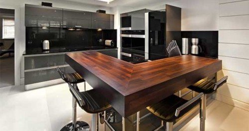 comptoir de bar plateau en bois