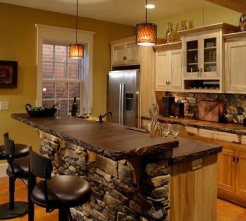 comptoir de bar en pierre