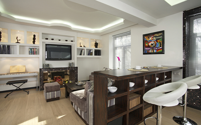 comptoir de bar à l'intérieur de la cuisine 3