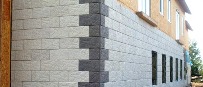 tuile de béton pour la façade de la maison