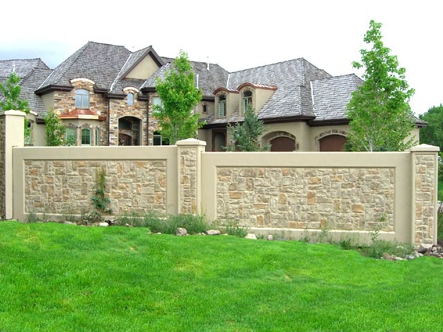 clôture en béton pour la parcelle 3