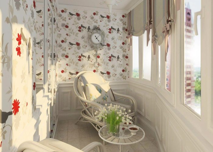 Papier peint sur le balcon et la loggia: 9 conseils pour choisir Papier peint sur le balcon et la loggia: 9 conseils pour choisir