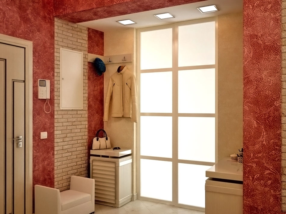 enduit décoratif pour murs dans le hall d'entrée 2