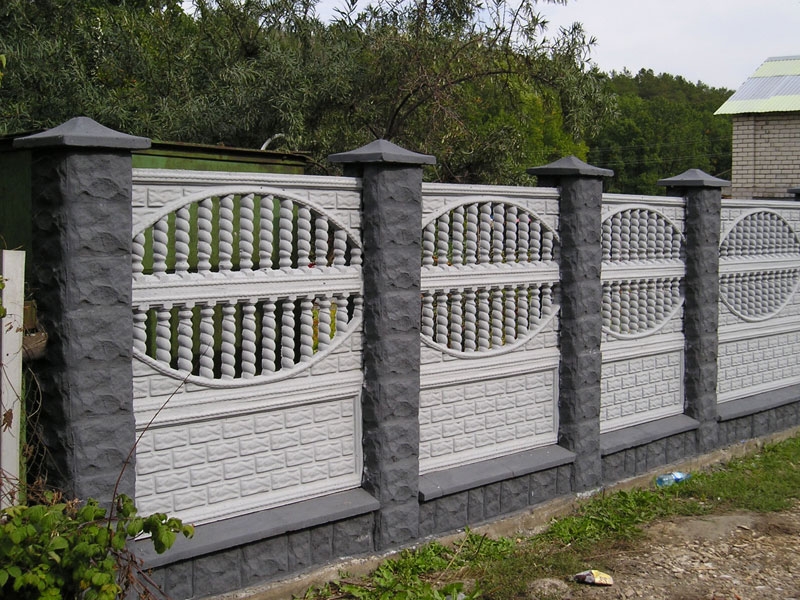 dalles de béton décoratives pour clôture 2