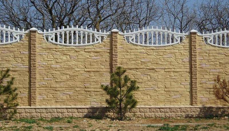 dalles de béton décoratives pour clôture 3