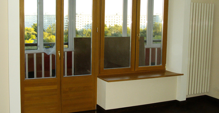 portes de balcon en bois