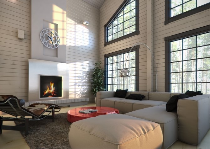 maison avec une deuxième lumière