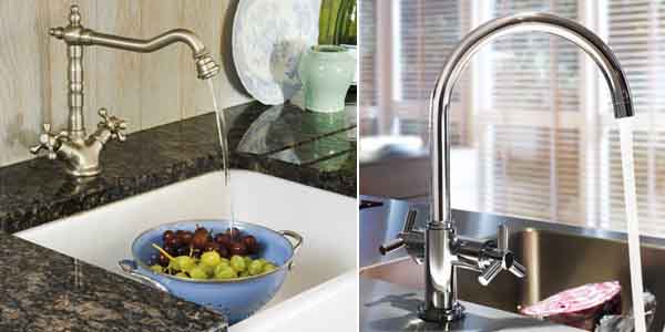 mélangeur à deux vannes dans la cuisine