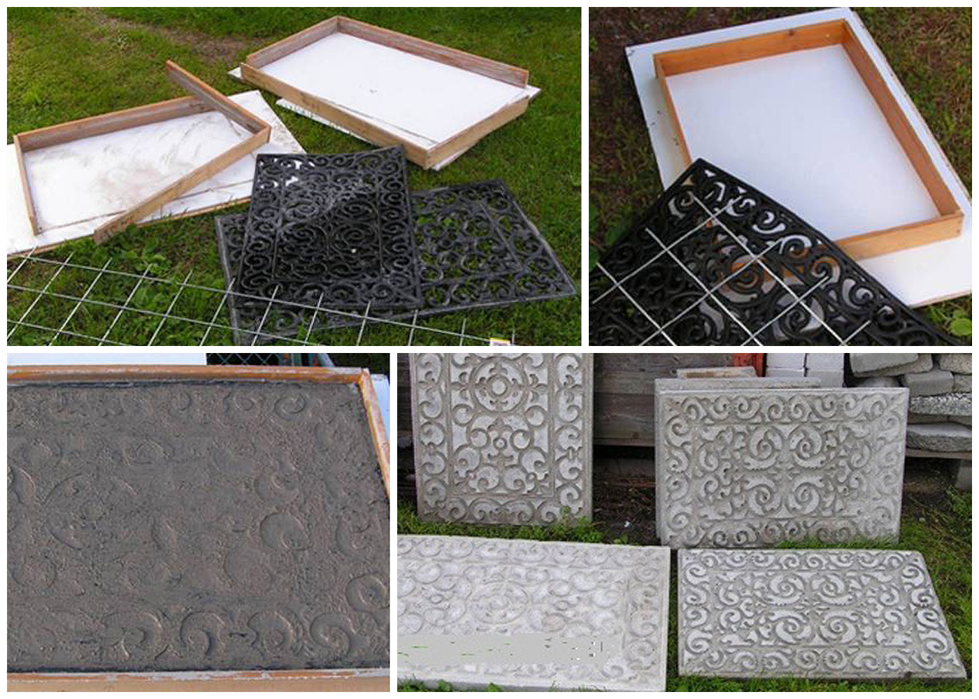 moules pour remplir les carreaux de bois