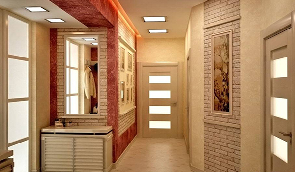 plafonds en placoplâtre dans le hall d'entrée 2