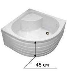 bac à douche profond
