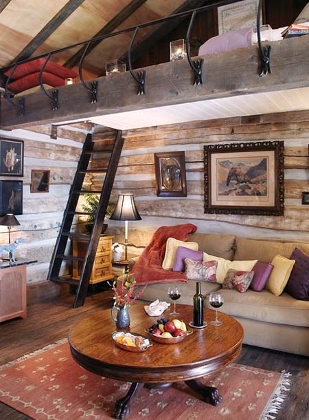 intérieur d'une petite maison d'été