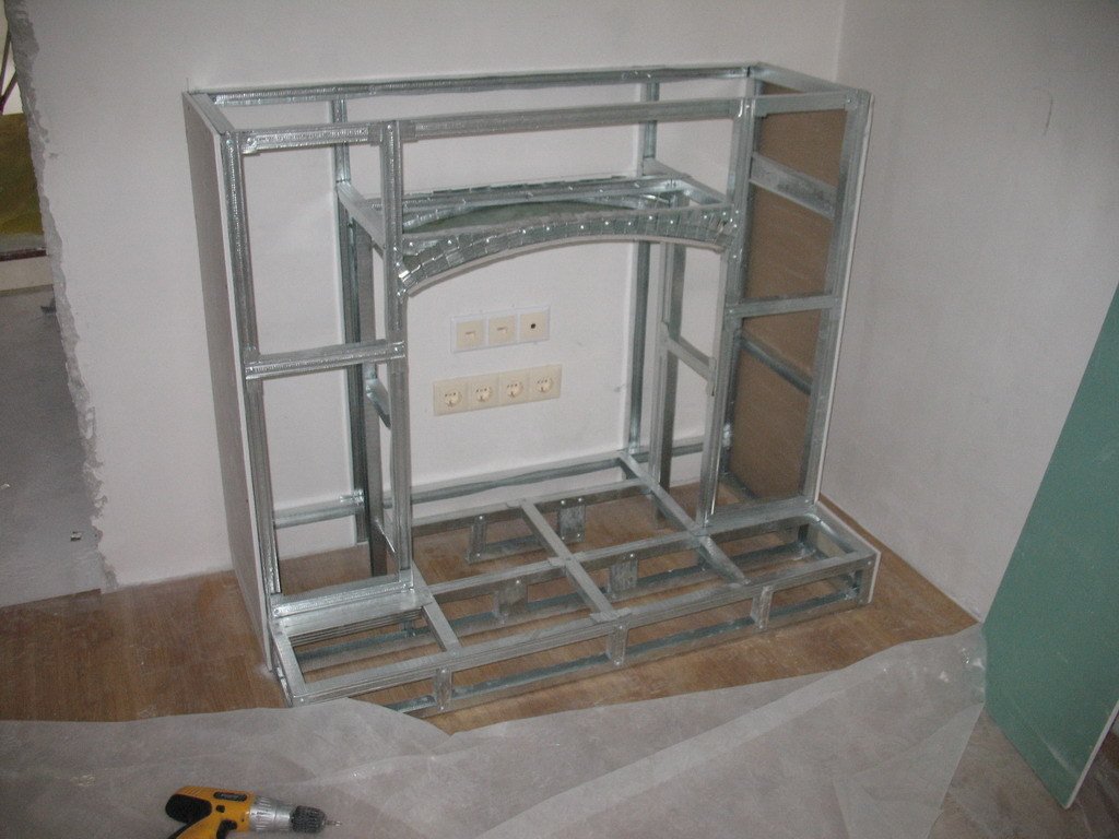 cheminée en placoplâtre