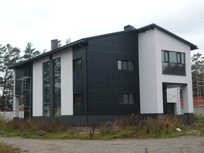 carreaux de porcelaine pour la façade de la maison