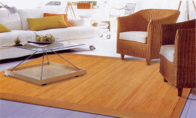 tapis de bambou