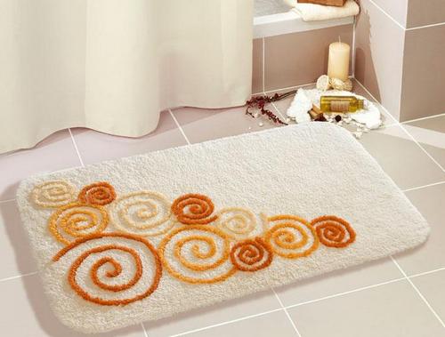 tapis dans la salle de bain