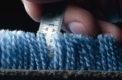 longueur des poils du tapis