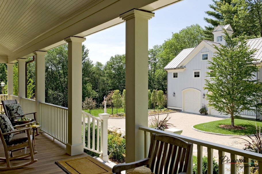 Porche de style européen