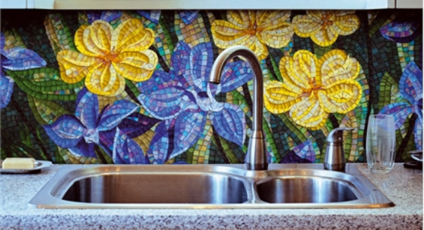 tablier de cuisine en mosaïque 2