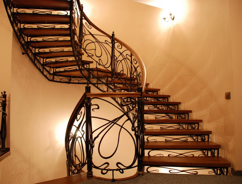 escalier en fer forgé