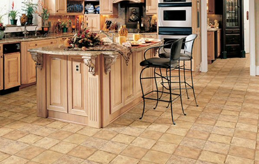 linoléum dans la cuisine