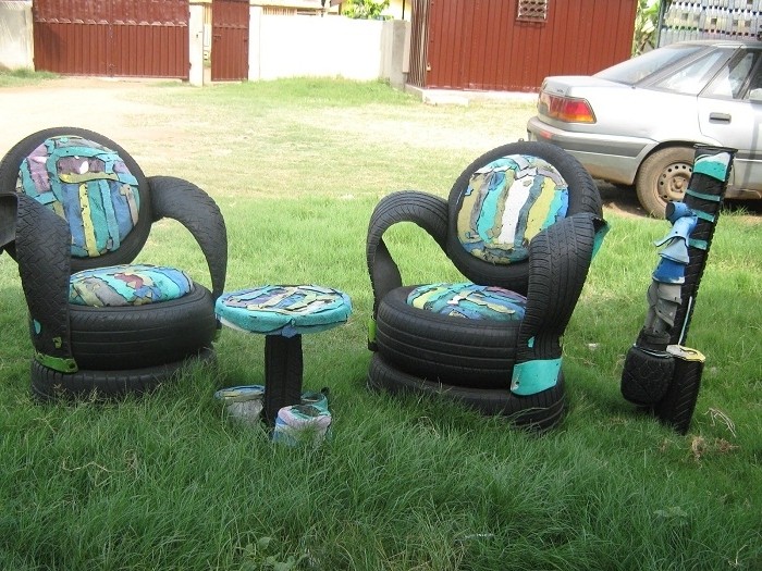 meubles en pneus