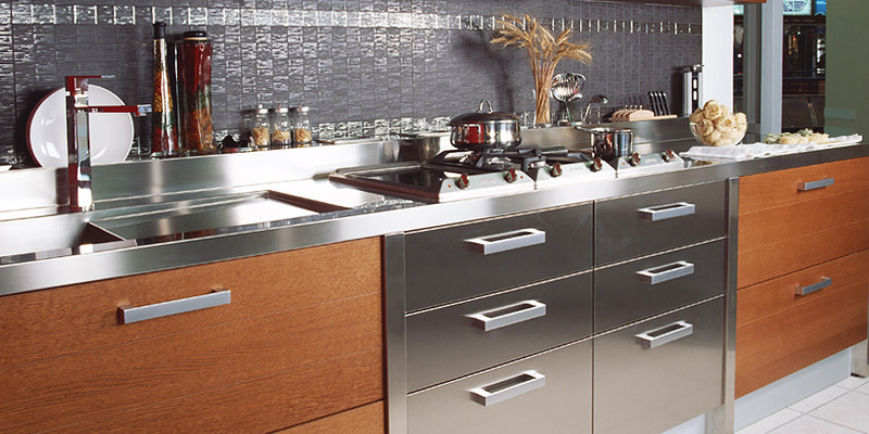 plan de travail en métal pour cuisine 2