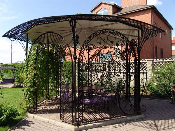 gazebo en métal pour jardin