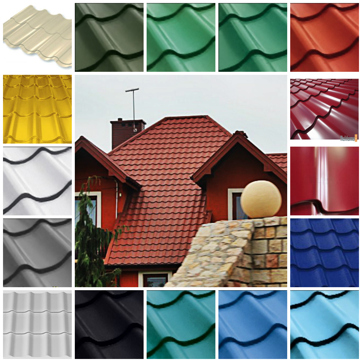 couleur des carreaux métalliques