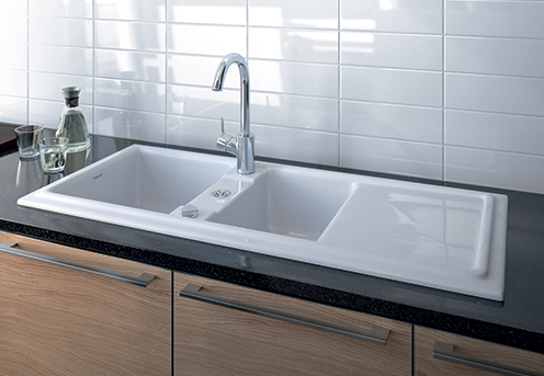 évier de cuisine en céramique