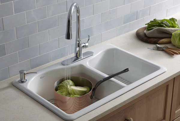 évier de cuisine composite