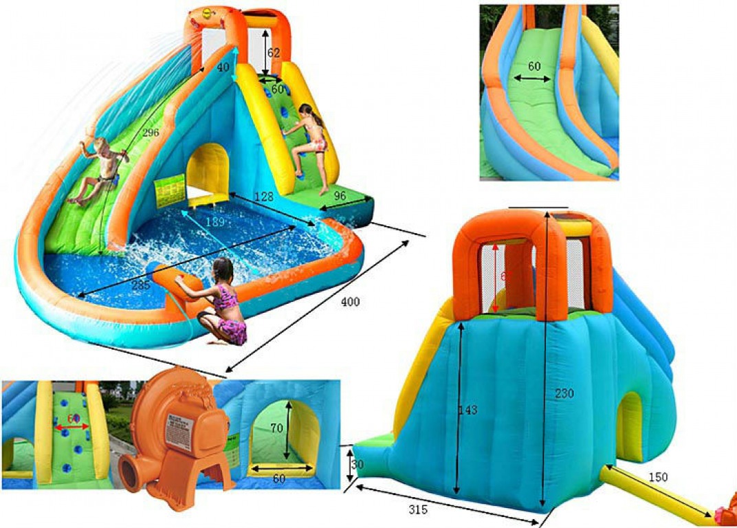 piscine gonflable avec toboggan