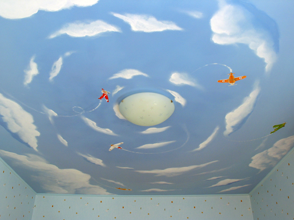 plafond tendu dans la pépinière 4