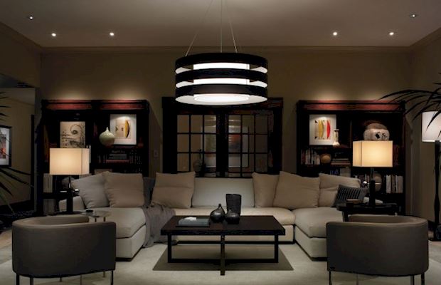 lumière générale dans le salon